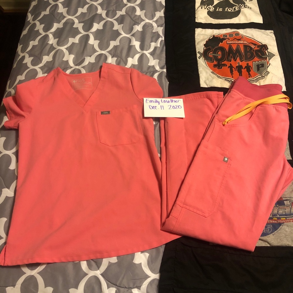 Figs Neon Pink Kade pants only